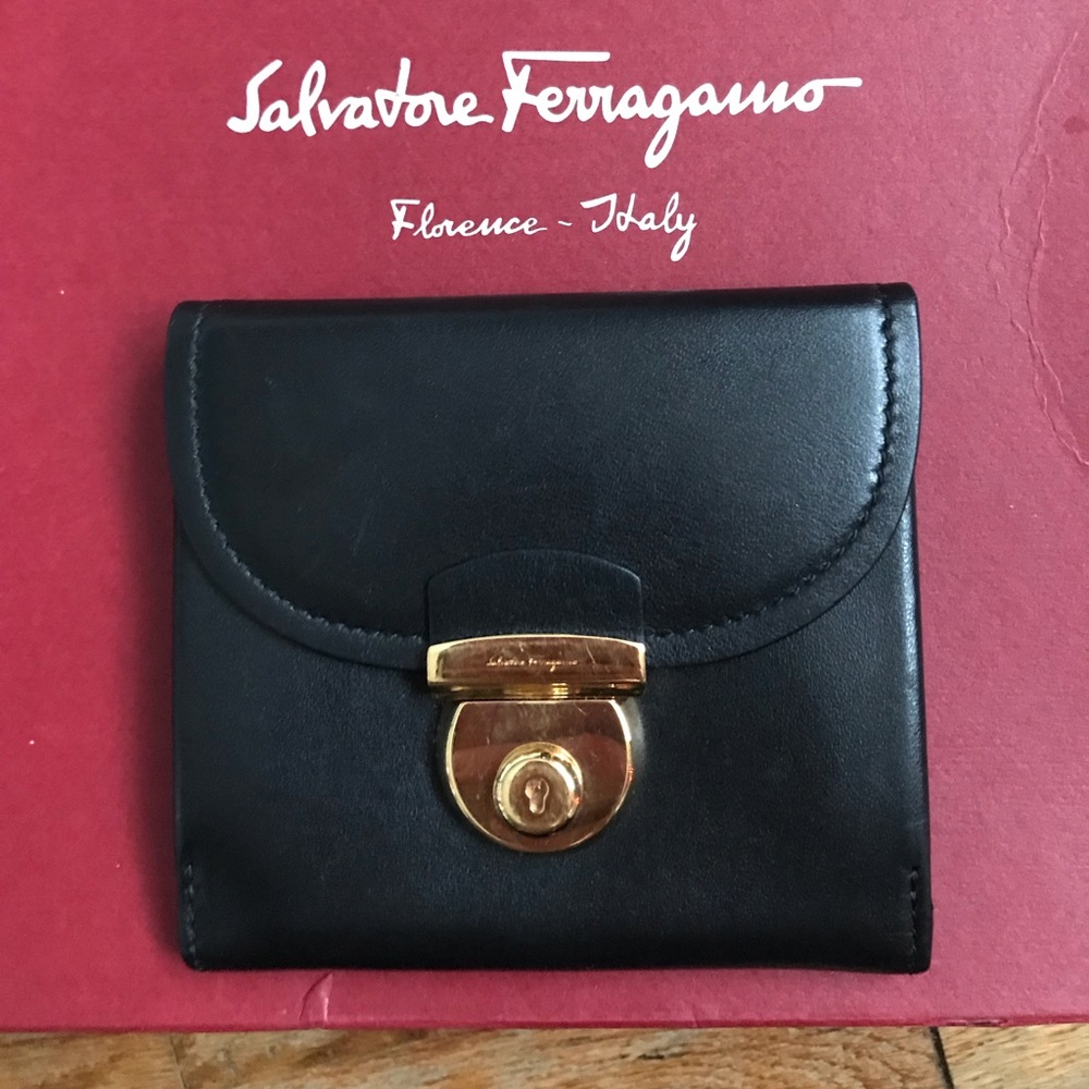 Salvatore Ferragamo Women’s Black Leather Wallet